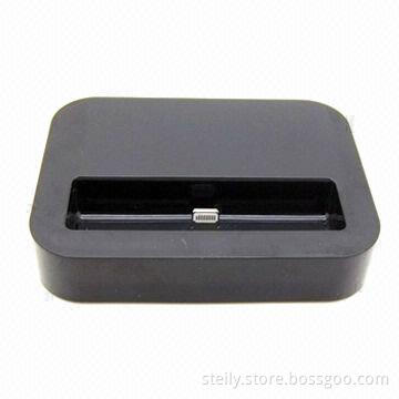 Portable Charging Stand Docking Station for iPhone 5, Available Black and White Color